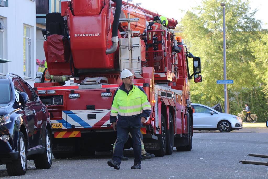 Brand na explosie in flatwoning