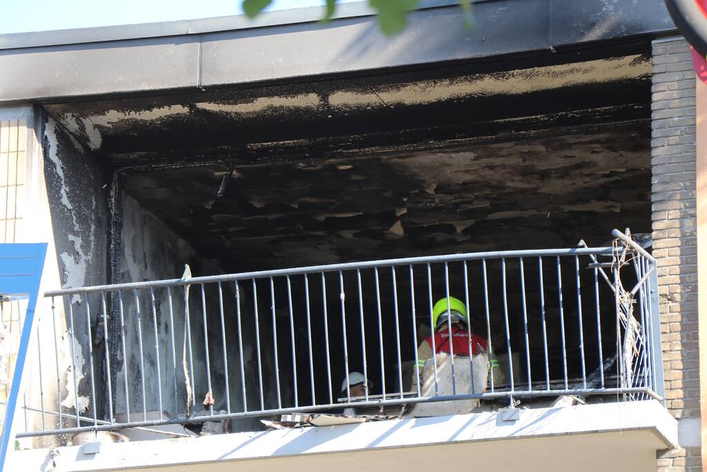 Brand na explosie in flatwoning