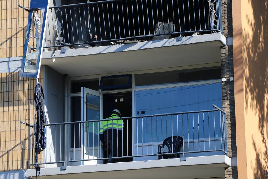 Brand na explosie in flatwoning