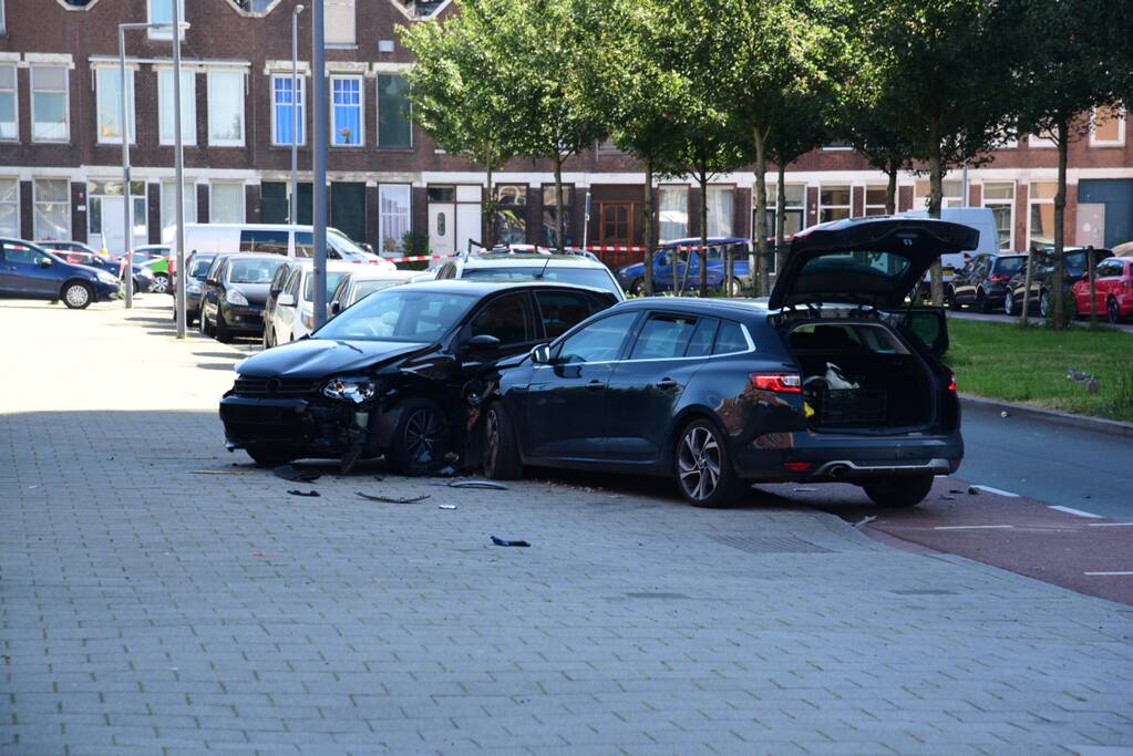 Auto met verdachte schietpartij crasht
