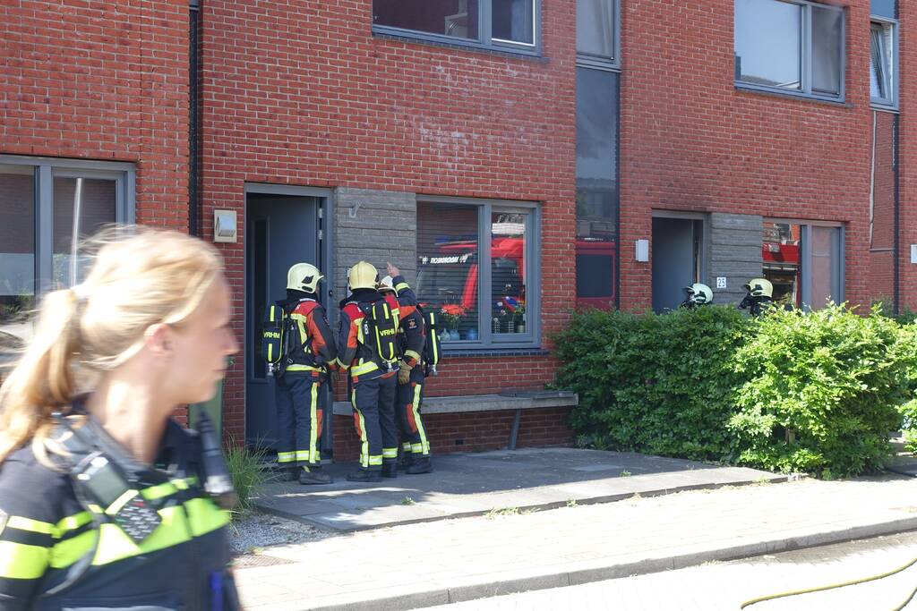 Flinke rookontwikkeling bij woningbrand
