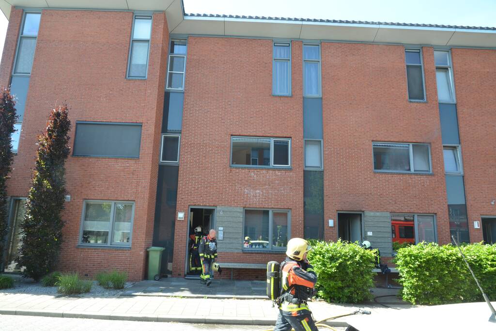 Flinke rookontwikkeling bij woningbrand
