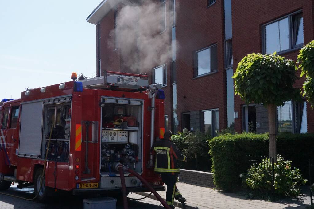 Flinke rookontwikkeling bij woningbrand