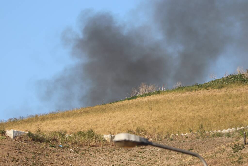 Flinke rookontwikkeling bij brand op vuilstort