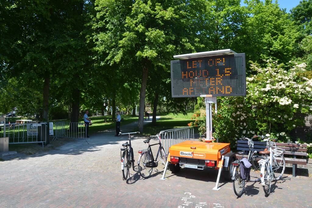 Stadspark afgesloten vanwege corona maatregelen