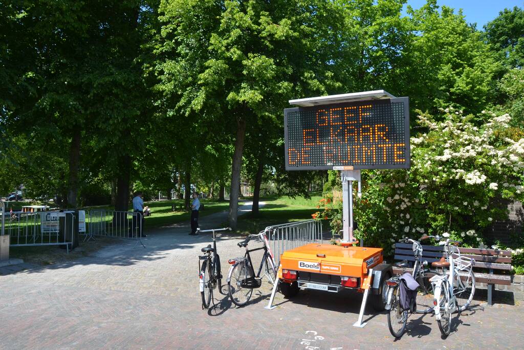 Stadspark afgesloten vanwege corona maatregelen