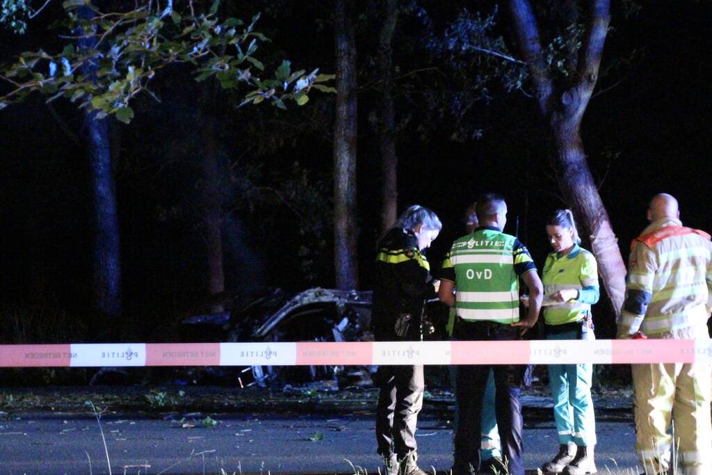 Automobilist (18) overleden na crash tegen boom