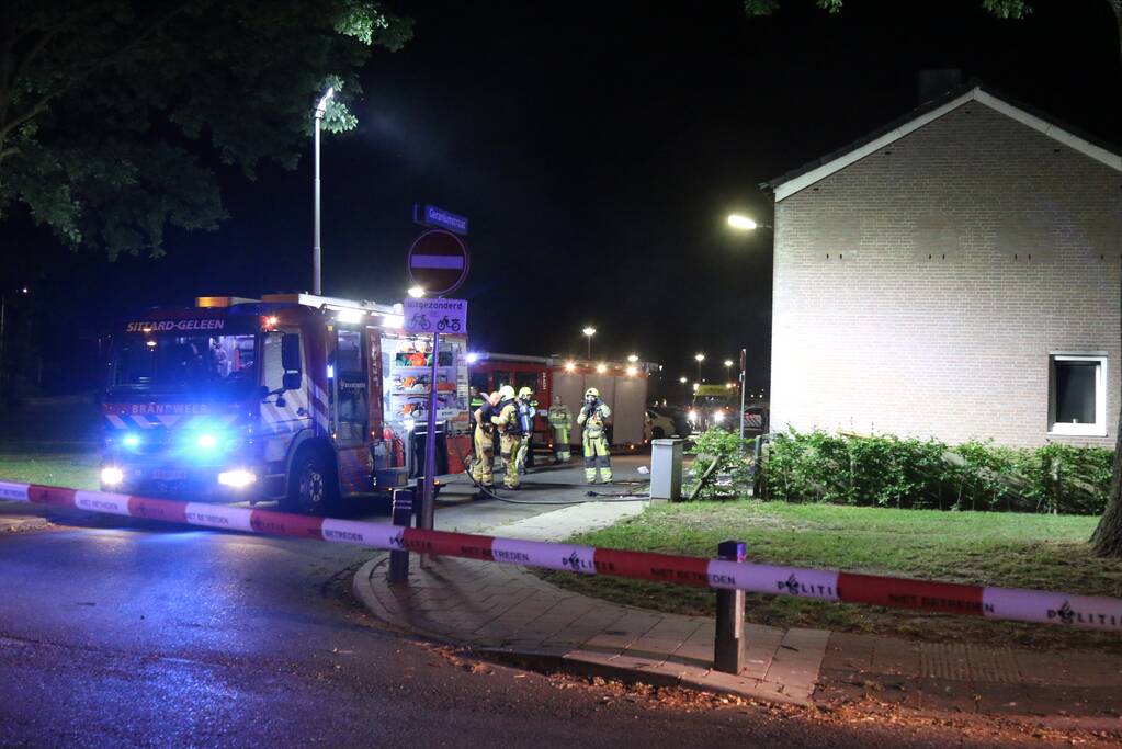 Veel schade aan woning door brandende scooter