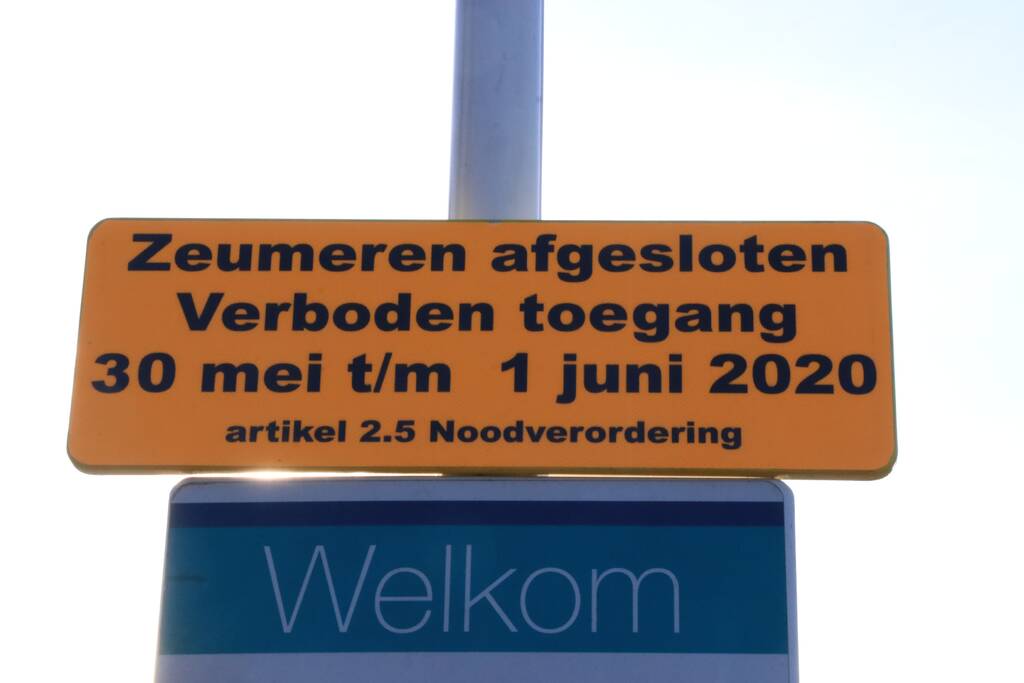 Recreatiegebied Zeumeren afgesloten