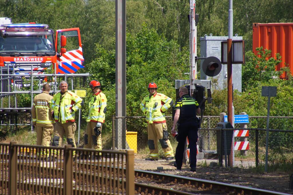 Treinverkeer stilgelegd na aanrijding