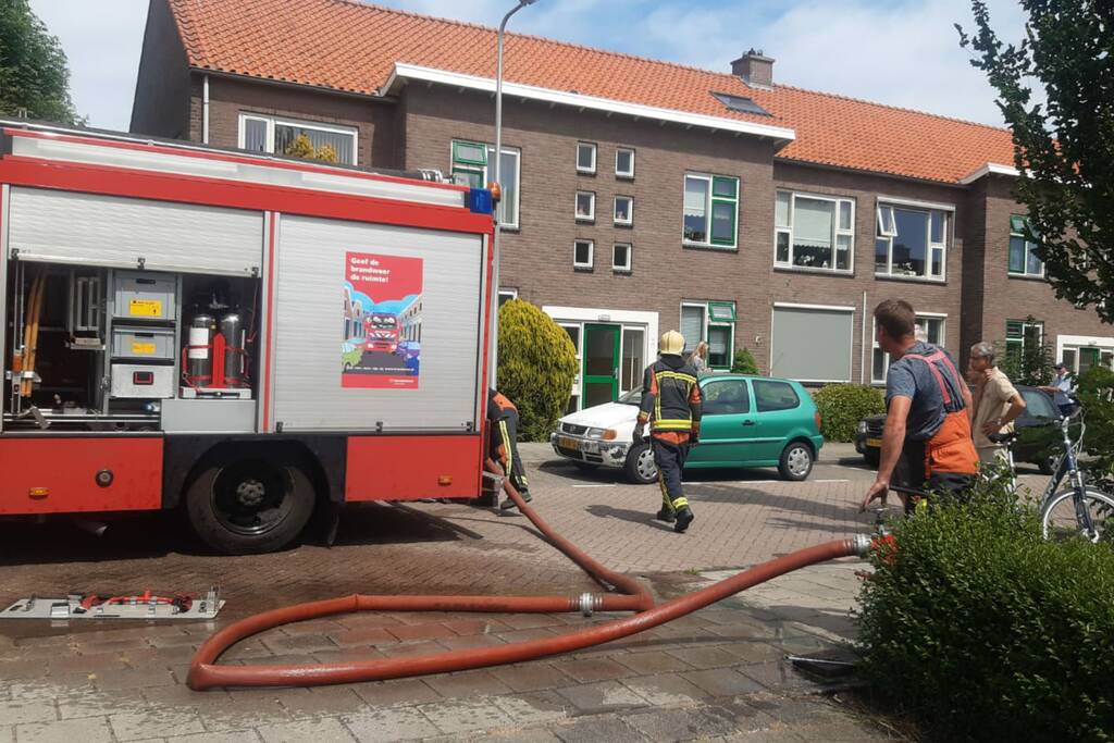 Schutting door brand verwoest
