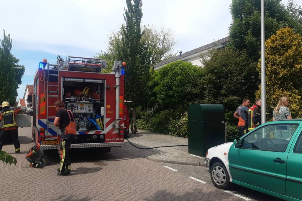 Schutting door brand verwoest