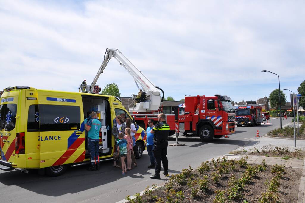 Brand in afzuiginstalatie