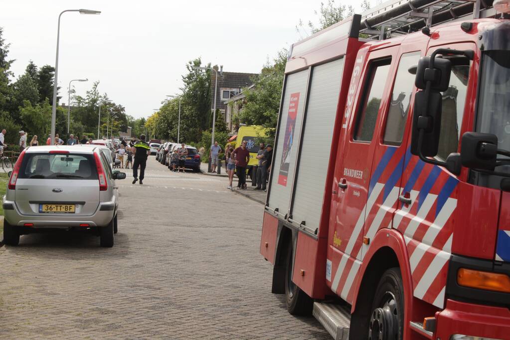 Enorme vlammenzee bij brand in schuur