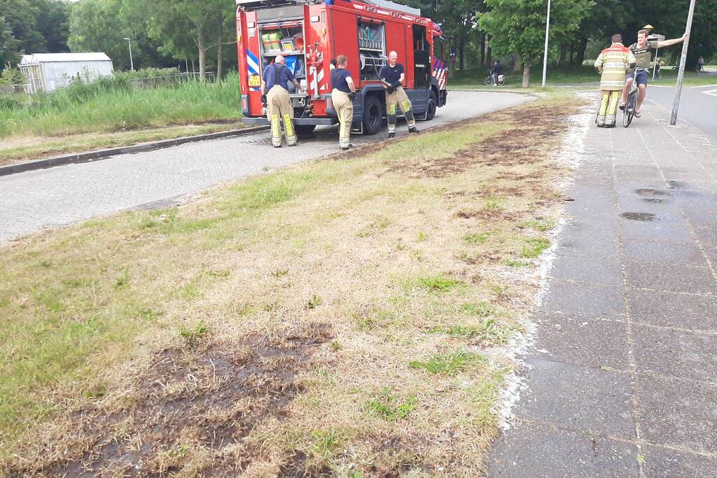 Bermbrand snel geblust