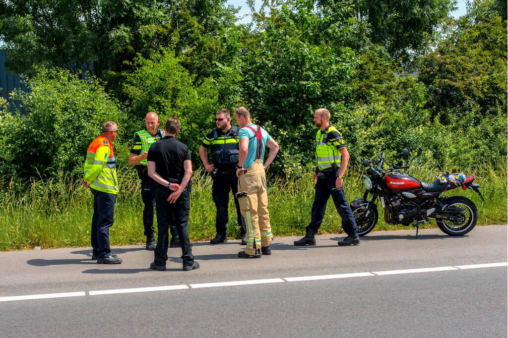 Motorrijder zwaargewond na eenzijdig ongeval