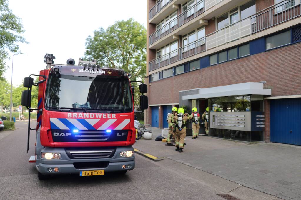 Stopcontact vliegt in brand op twaalfde verdieping
