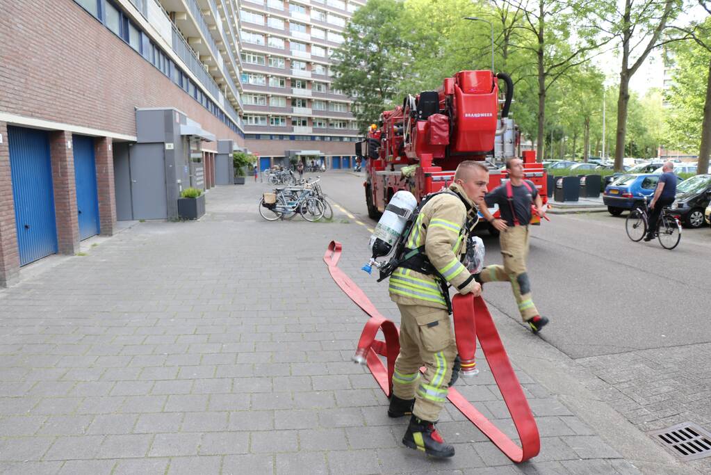 Stopcontact vliegt in brand op twaalfde verdieping