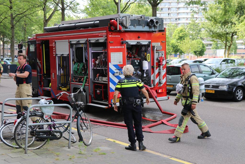 Stopcontact vliegt in brand op twaalfde verdieping