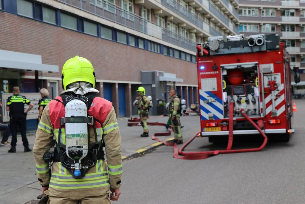 Stopcontact vliegt in brand op twaalfde verdieping