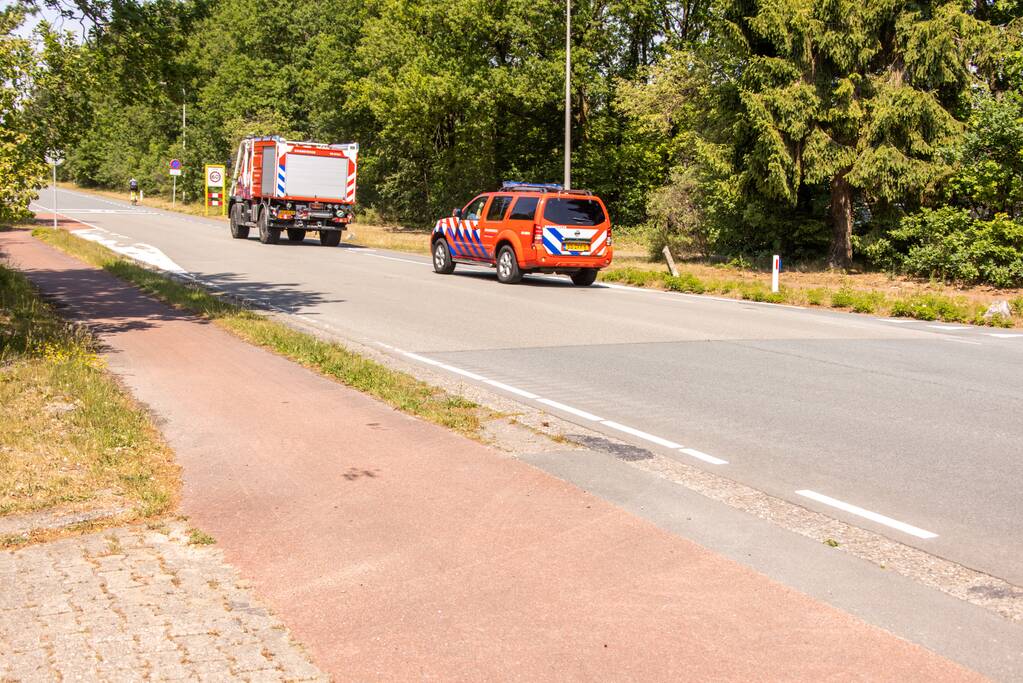 Brand op militair oefenterrein Leusderheide
