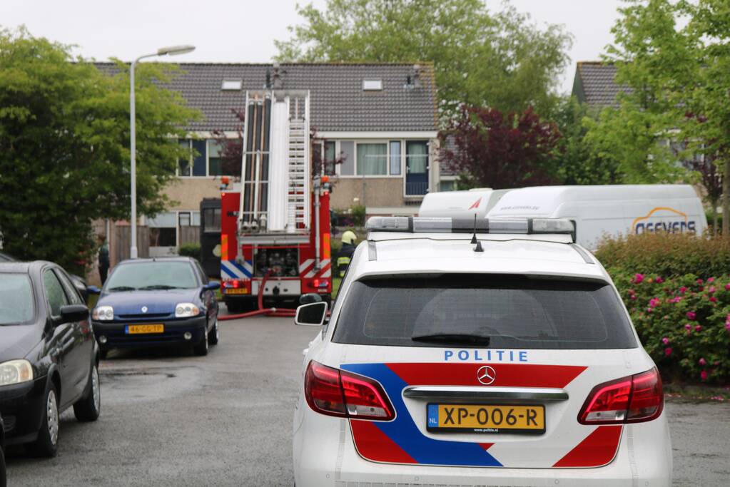 Veel rook bij brand in schuur
