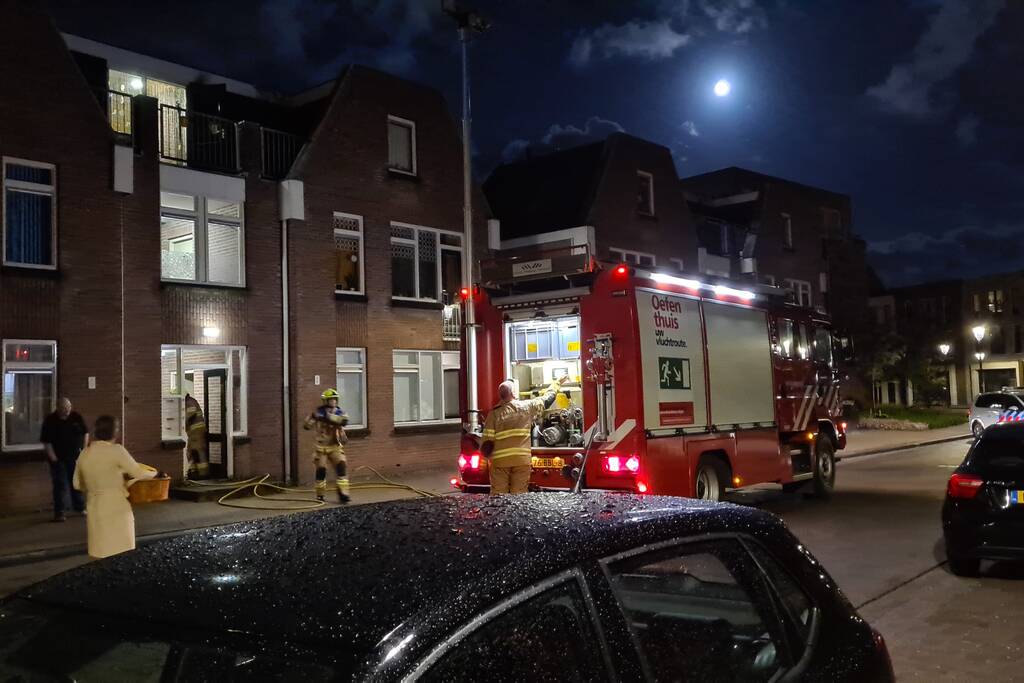Brand in woning snel geblust