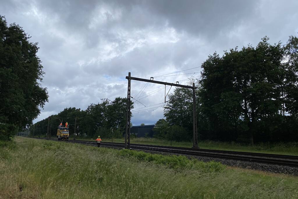 Geen treinverkeer door ooiervaarsnest in bovenleiding