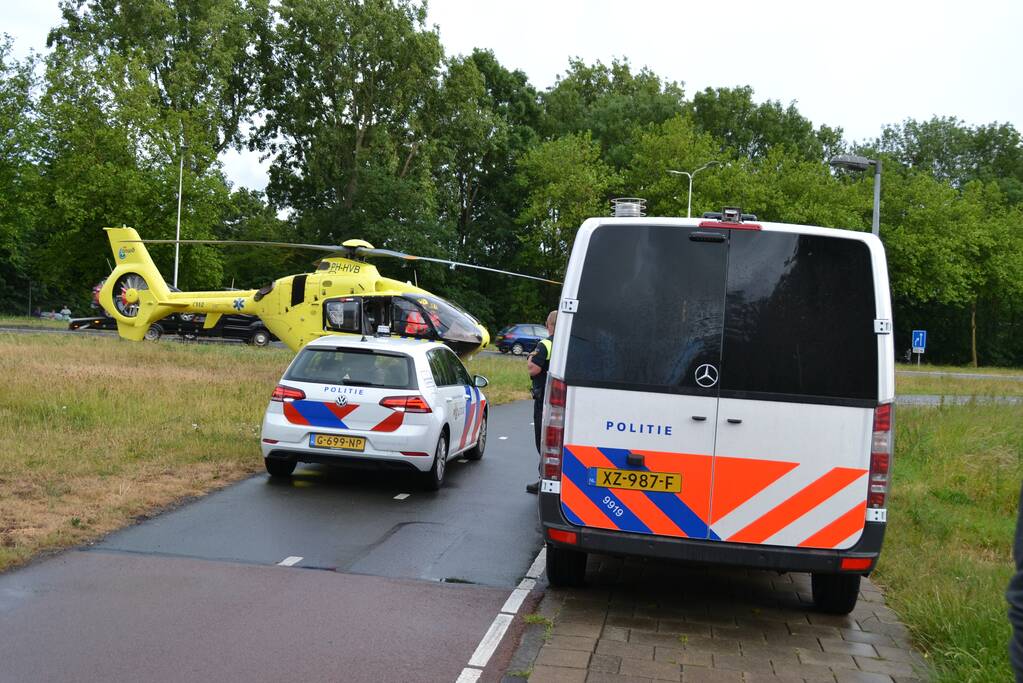 Traumahelikopter landt voor medisch incident in woning