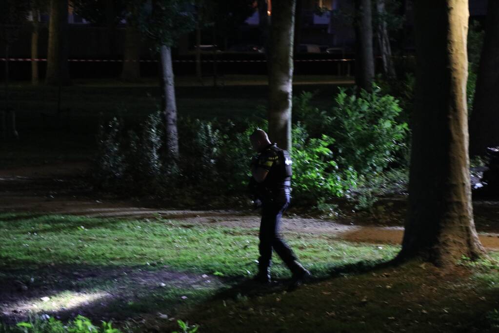 Auto verwoest door brand