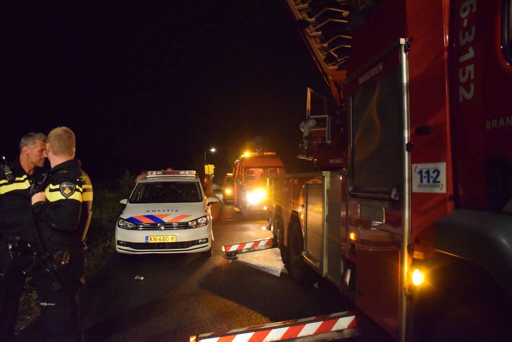 Zoekactie na aantreffen van een scooter in de sloot