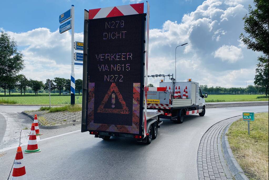 Weg bezaaid met glasscherven