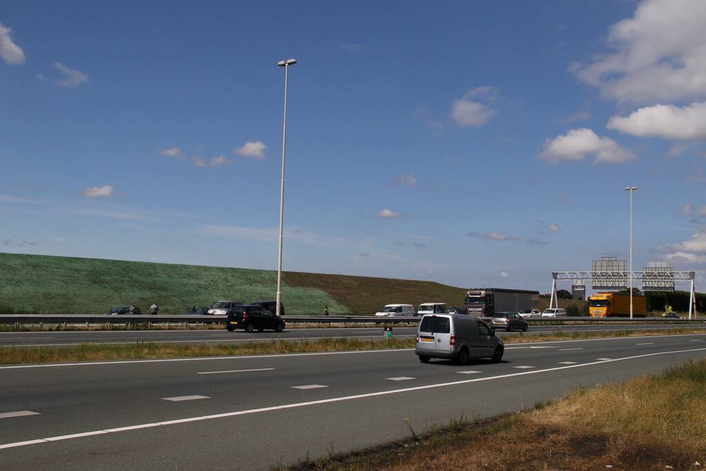 Flinke schade na kop-staart aanrijding