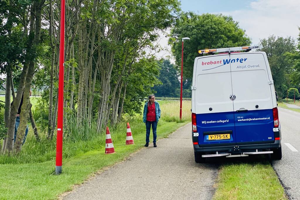 Wateroverlast door kapotte waterleiding