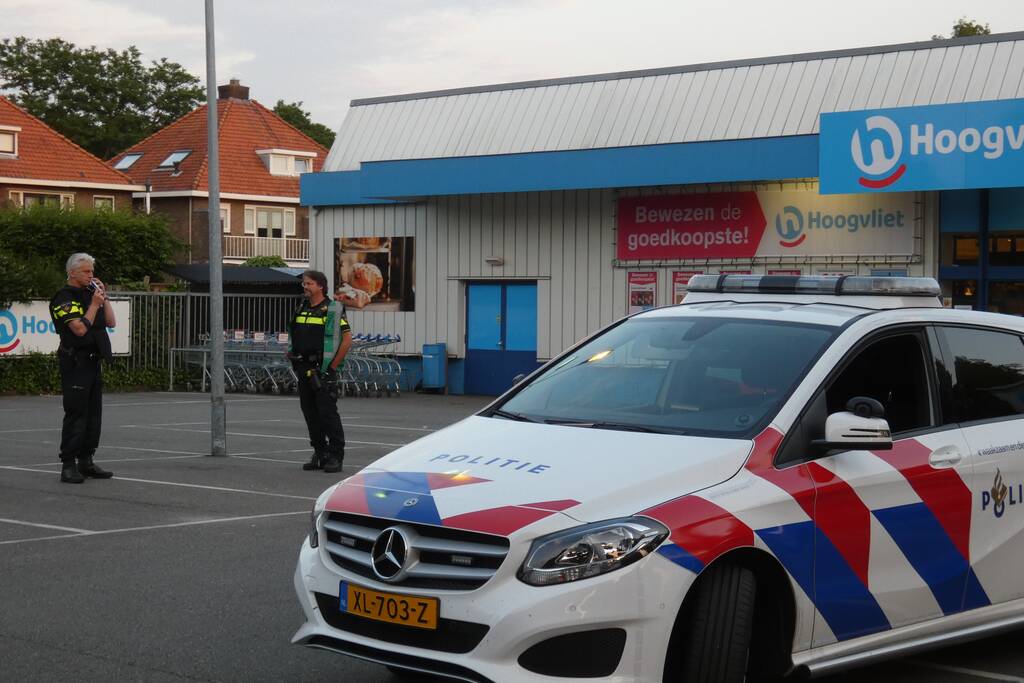 Overval op Hoogvliet supermarkt