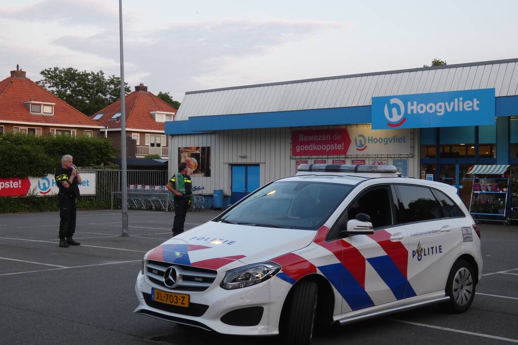 Overval op Hoogvliet supermarkt