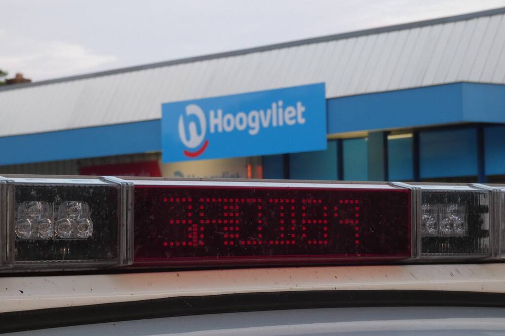 Overval op Hoogvliet supermarkt