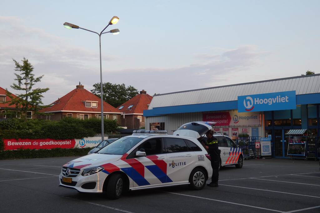 Overval op Hoogvliet supermarkt