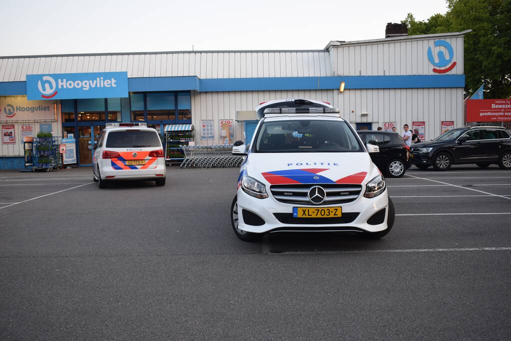 Overval op Hoogvliet supermarkt