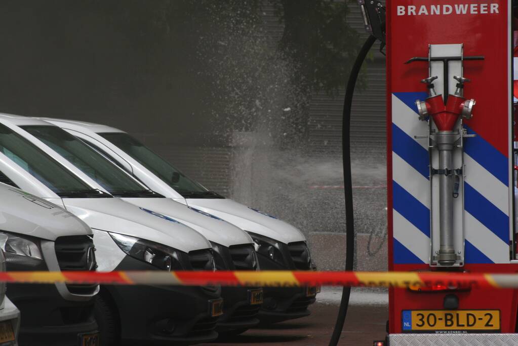 Winkels zonder stroom door brand in transformatorhuis