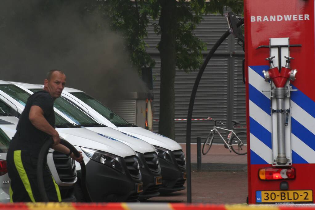 Winkels zonder stroom door brand in transformatorhuis