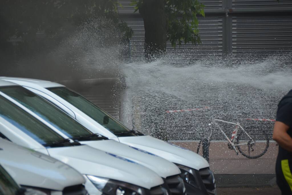 Winkels zonder stroom door brand in transformatorhuis