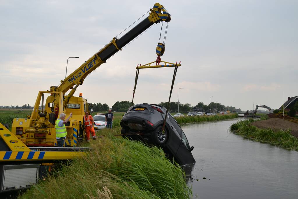 Bestuurder verliest macht over het stuur En eindigt in sloot