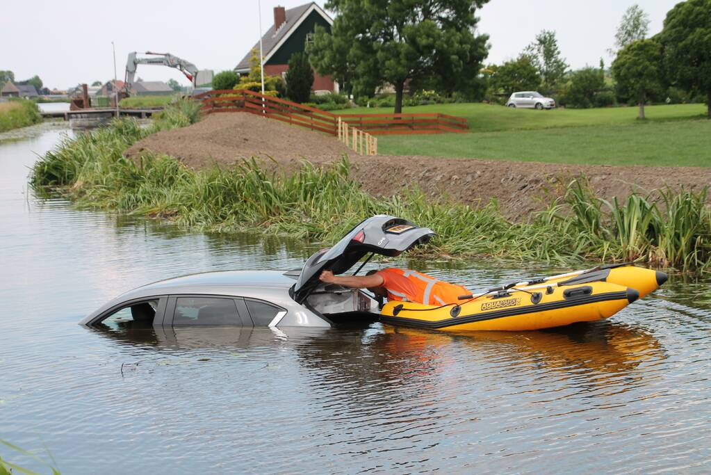 Bestuurder verliest macht over het stuur En eindigt in sloot