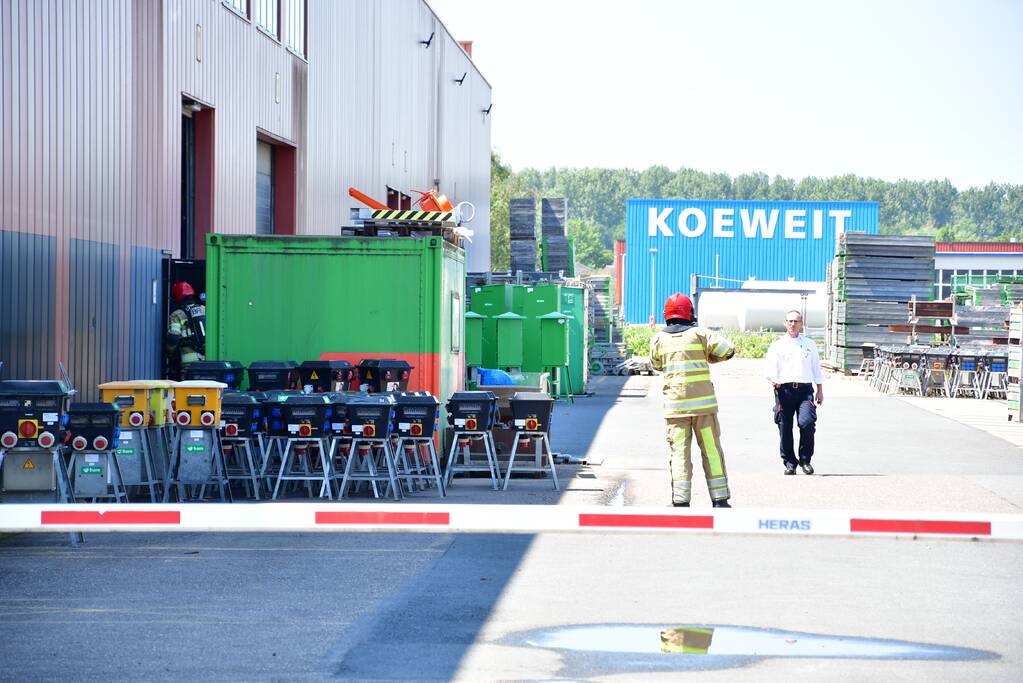 Brand bij BAM Materieel