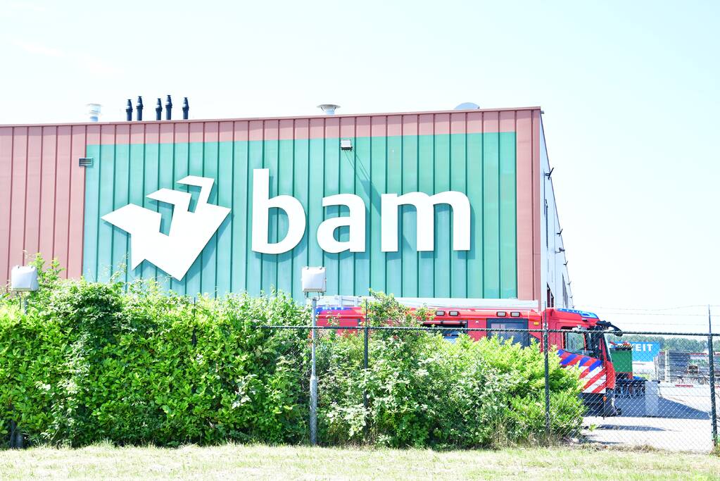 Brand bij BAM Materieel