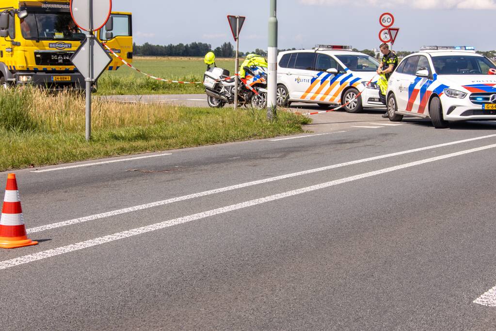 Persoon zwaargewond bij ongeval met motor