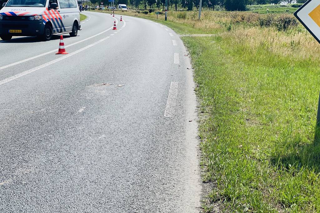 Persoon zwaargewond bij ongeval met motor