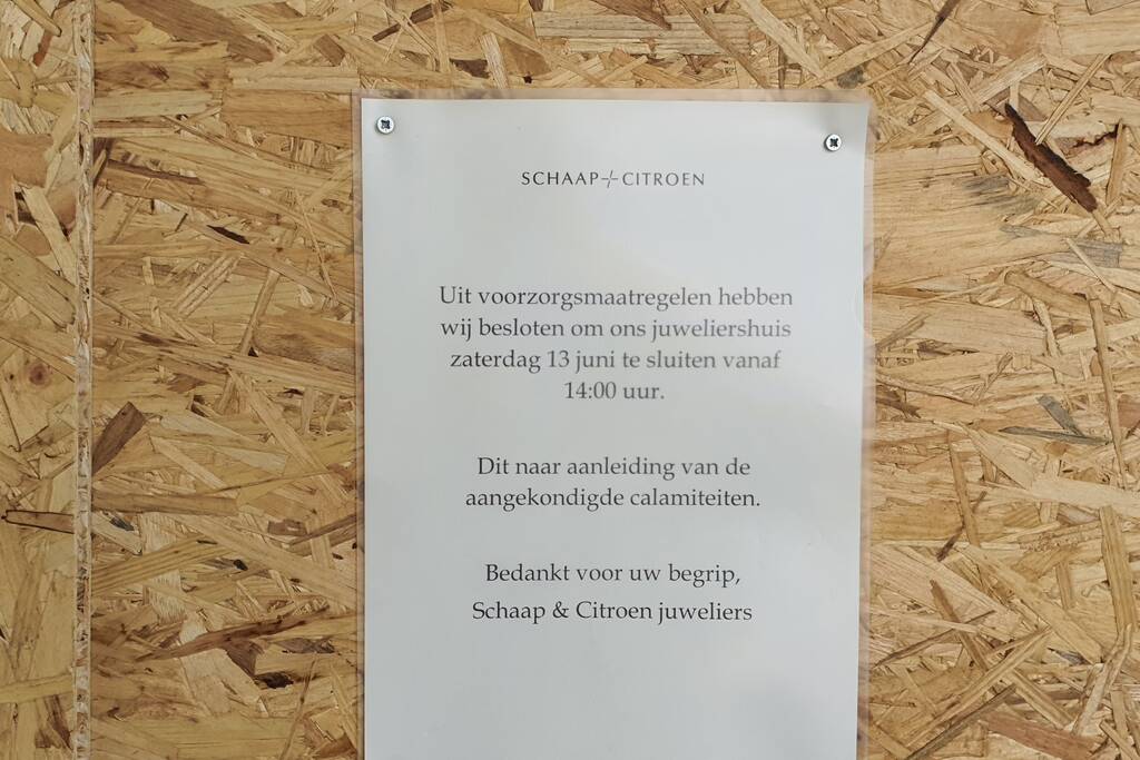 Winkels uit voorzorg dicht na aangekondigde plunderingen