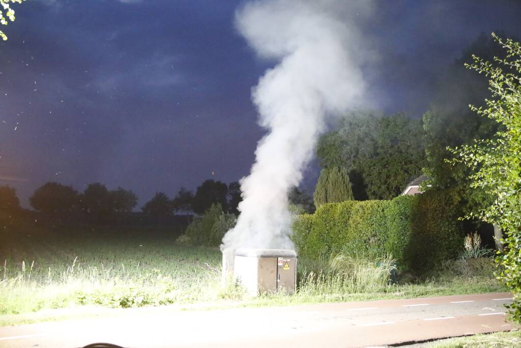 Veel rook bij brand in transformatorhuis